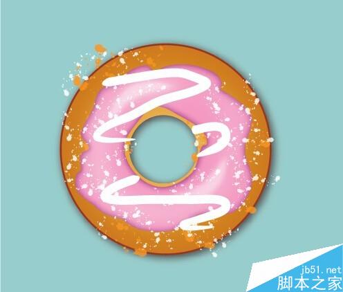 用AI制作逼真立体甜甜圈