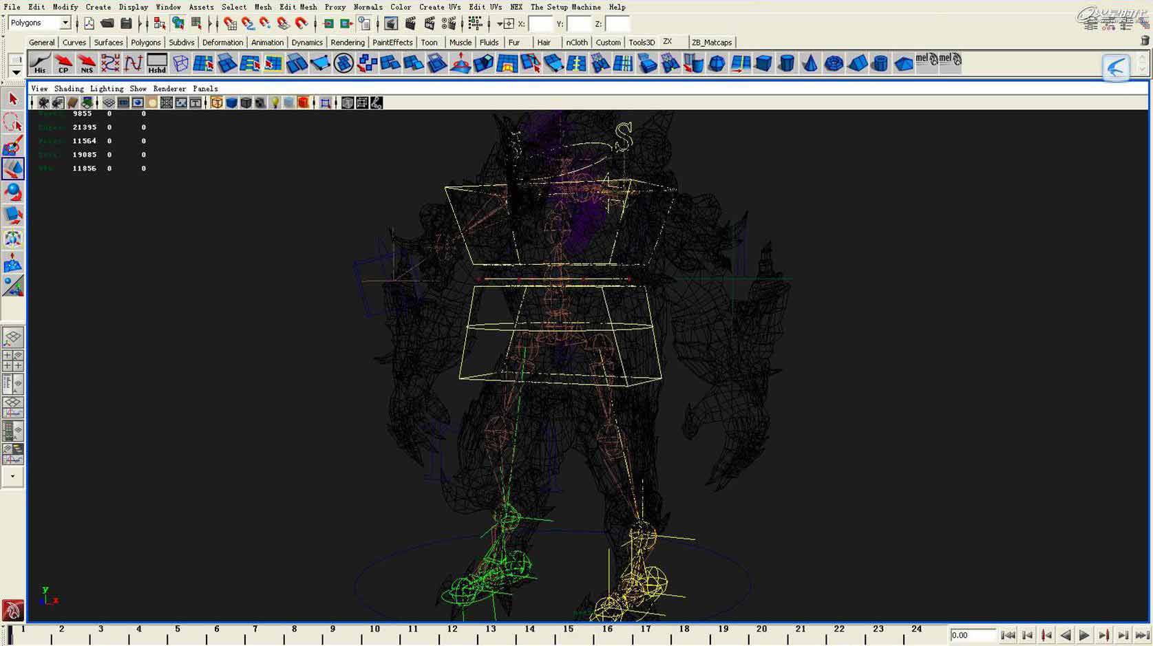 MAYA制作游戏里的BOSS角色 脚本之家 MAYA角色动画教程