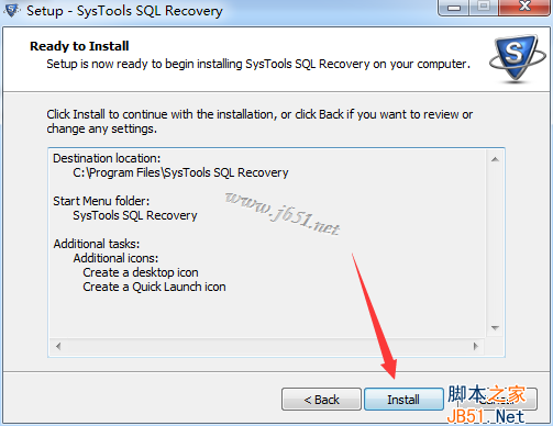 SysTools SQL Recovery 9.0安装破解教程