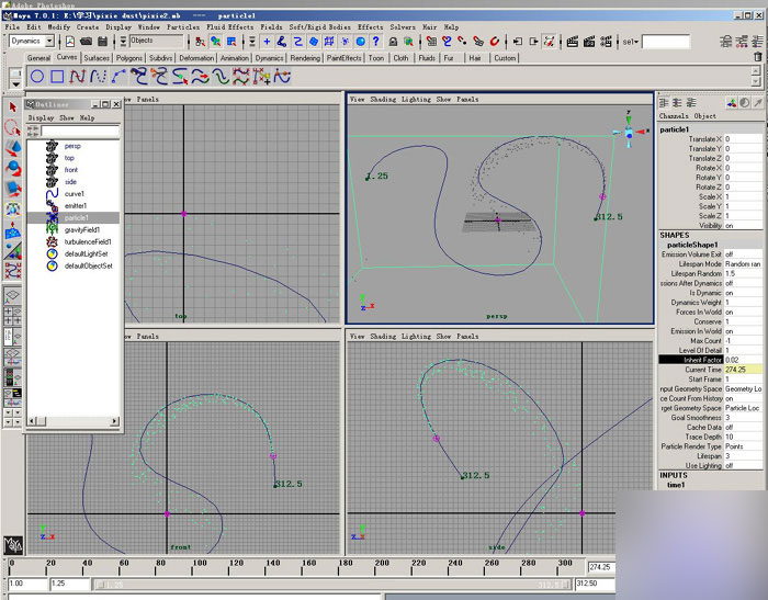 maya2008制作奇幻星璨特效教程 脚本之家 MAYA角色动画教程