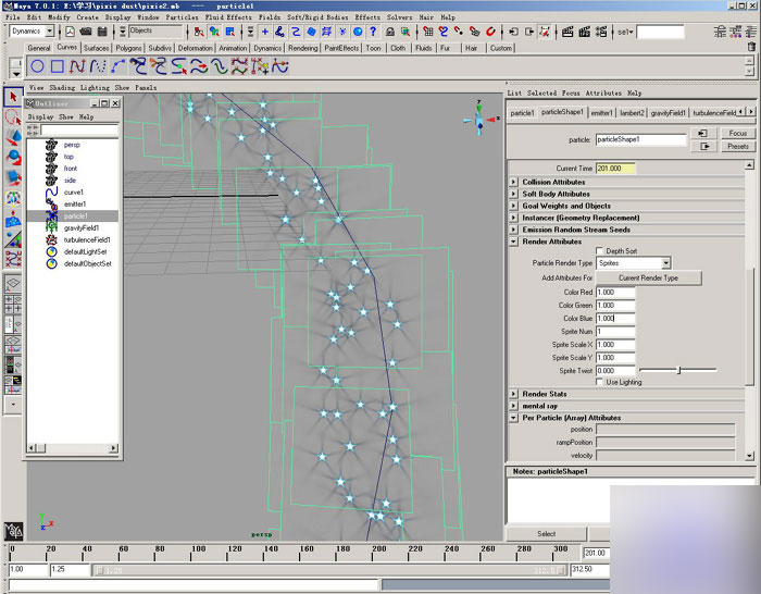 maya2008制作奇幻星璨特效教程 脚本之家 MAYA角色动画教程
