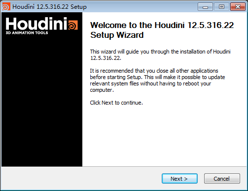 Houdini 12.5安装破解教程