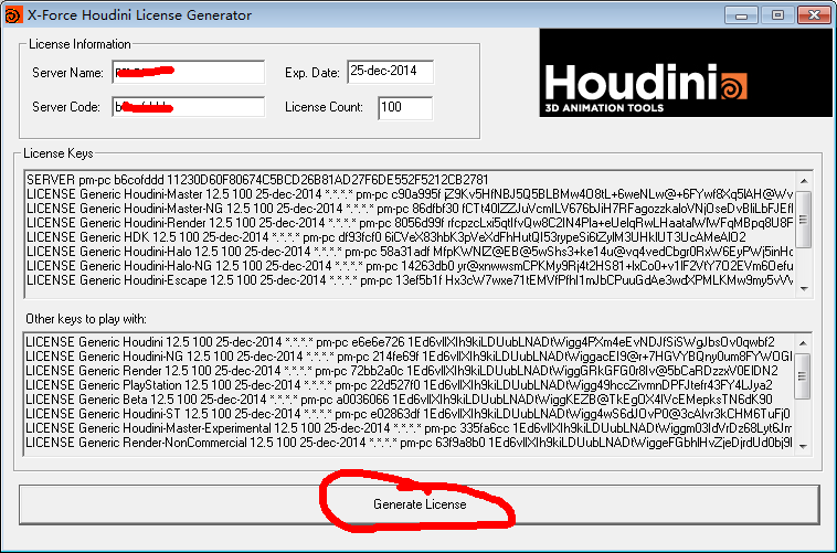 Houdini 12.5安装破解教程