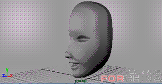 Maya 脸部模型建造 脚本之家 MAYA角色动画教程T8.GIF (18116 bytes)