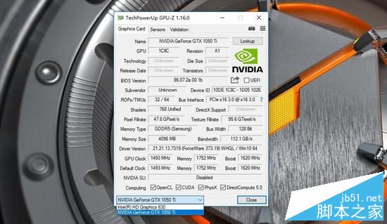 GTX1050Ti显卡详情