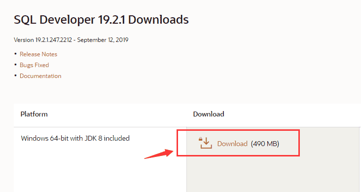 Oracle SQL Developer 19.1
