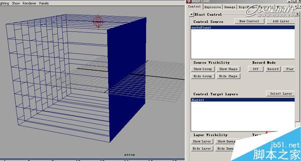 MAYA BlastCode Sweep制作墙体 脚本之家 MAYA建模教程