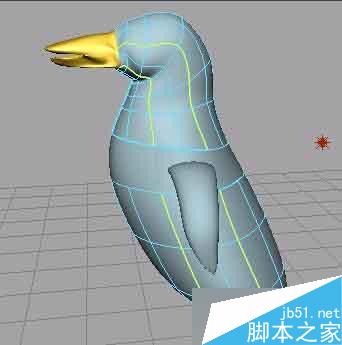MAYA nurbs无缝建模打造一只企鹅 脚本之家 MAYA建模教程
