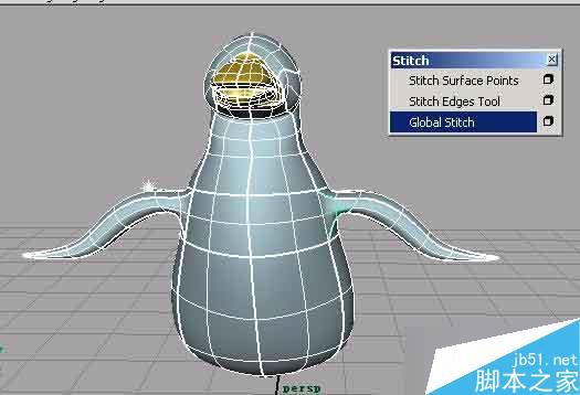 MAYA nurbs无缝建模打造一只企鹅 脚本之家 MAYA建模教程