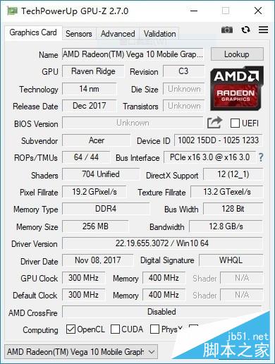 满血双通道R7 2700U？AMD锐龙APU测试 