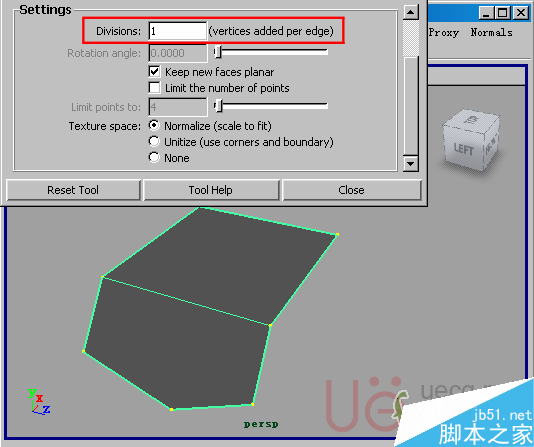 MAYA Polygons建模Edit Mesh命令集详解解释 脚本之家 MAYA建模教程21-append-tool-divisions.gif
