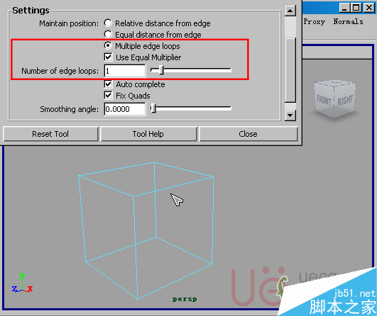 MAYA Polygons建模Edit Mesh命令集详解解释 脚本之家 MAYA建模教程29-insent-edge-multiple-edge-loops.gif