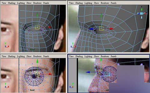 Maya教程：人物头部polygon建模练习 脚本之家 MAYA建模教程