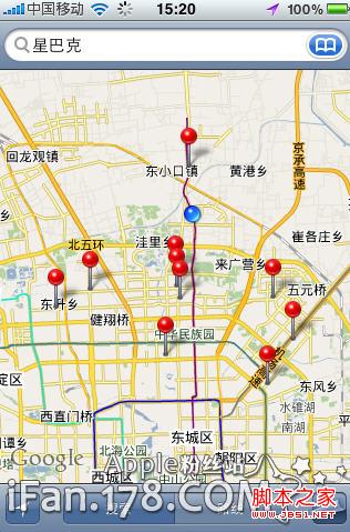 如何使用iphone看地图