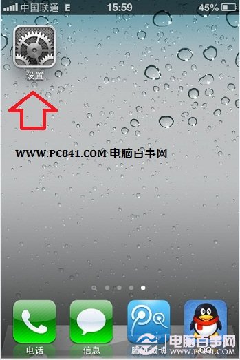 进入iPhone设置