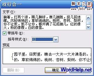   双行合一  对话框