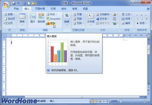 单击图表命令