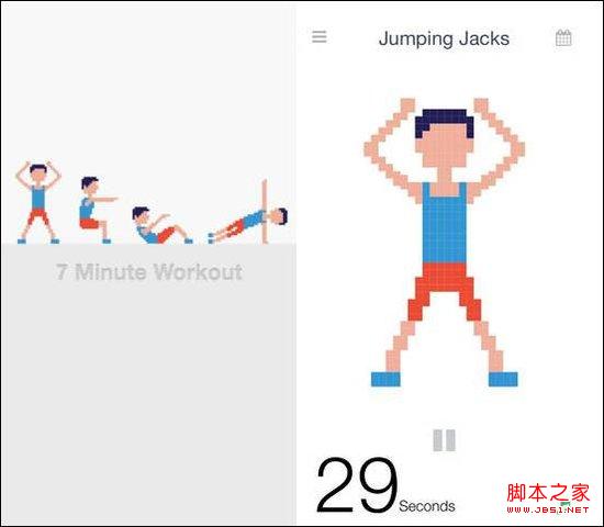 Workout马赛克式的健身App
