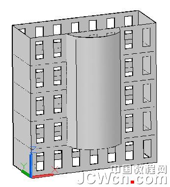 autocad 2011曲面命令创建楼房 脚本之家 autocad教程