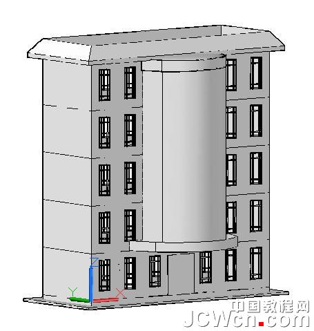 autocad 2011曲面命令创建楼房 脚本之家 autocad教程
