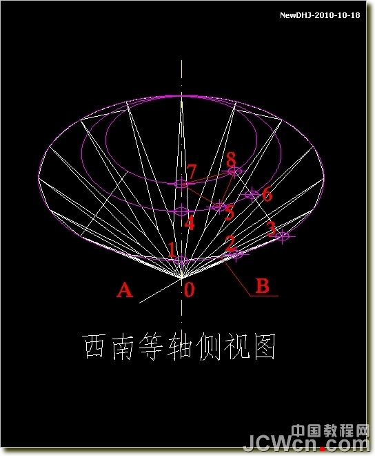 AutoCAD绘制璀璨的钻石戒指 脚本之家 AutoCAD教程
