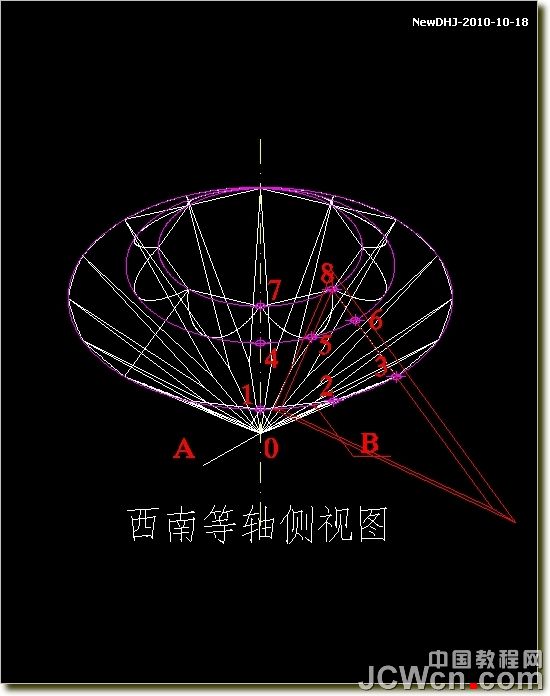 AutoCAD绘制璀璨的钻石戒指 脚本之家 AutoCAD教程
