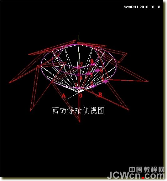 AutoCAD绘制璀璨的钻石戒指 脚本之家 AutoCAD教程