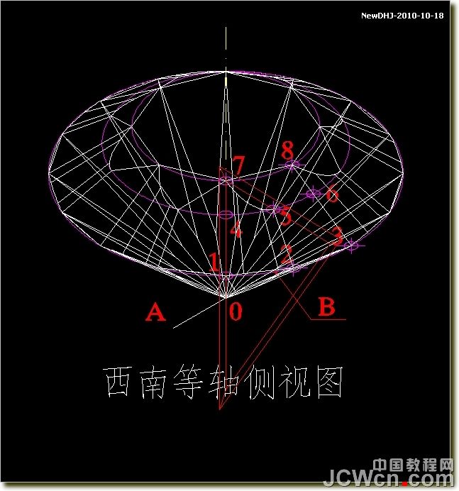 AutoCAD绘制璀璨的钻石戒指 脚本之家 AutoCAD教程