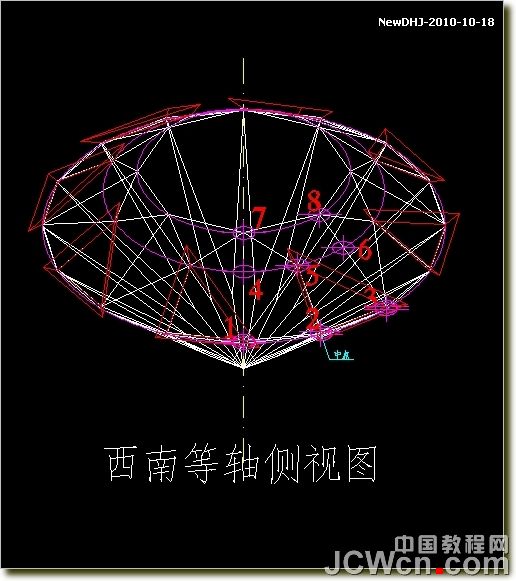 AutoCAD绘制璀璨的钻石戒指 脚本之家 AutoCAD教程