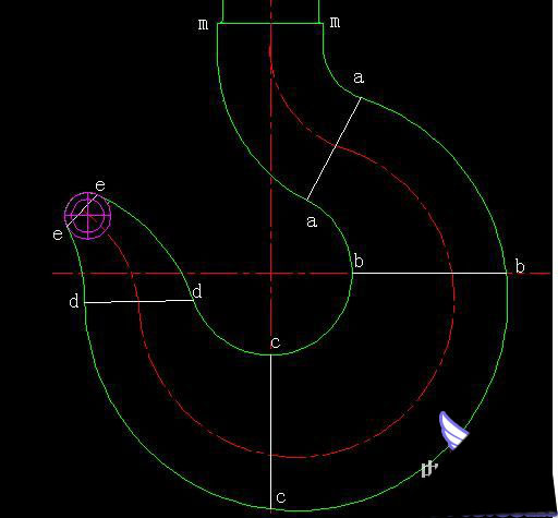 AutoCAD 2007放样制作三维吊钩 脚本之家 CAD教程