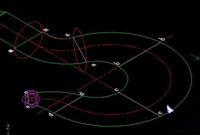 AutoCAD 2007放样制作三维吊钩 脚本之家 CAD教程