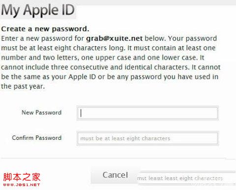 教你如何重设Apple ID帐号密码3