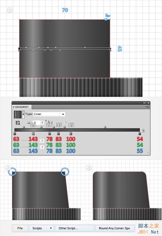 Illustrator绘制复古风格的打火机图标,PS教程,思缘教程网