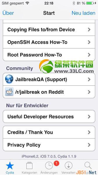 ios7.0.5可以越狱吗？ios7.0.5完美越狱教程1