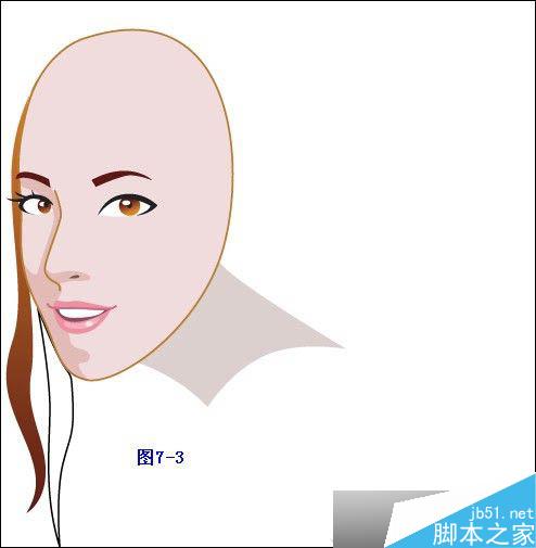 Illustrator鼠绘教程：插画人物系列之清纯美女的绘制_中国教程网