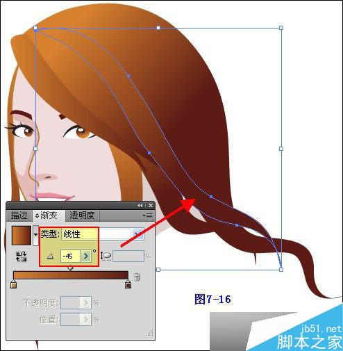 Illustrator鼠绘教程：插画人物系列之清纯美女的绘制_中国教程网