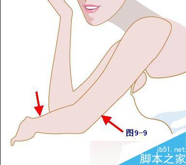 Illustrator鼠绘教程：插画人物系列之清纯美女的绘制-中_中国教程网
