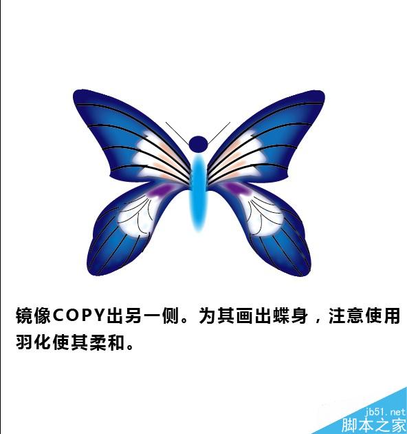 AI绘制蝴蝶 脚本之家 AI教程