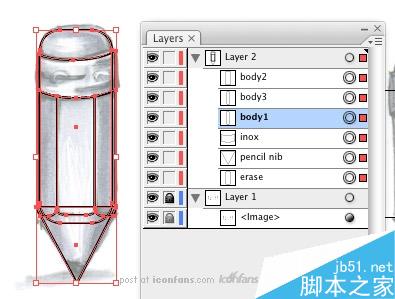 AI制作铅笔图标 脚本之家 AI教程