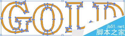 AI制作黄金效果字教程 脚本之家 AI教程