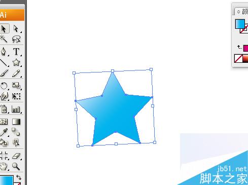 AI绘制矢量拖尾星星 脚本之家 AI教程