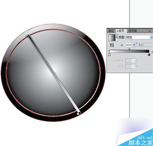 AI制作水晶质感效果图标教程 脚本之家 AI教程 fevte.com