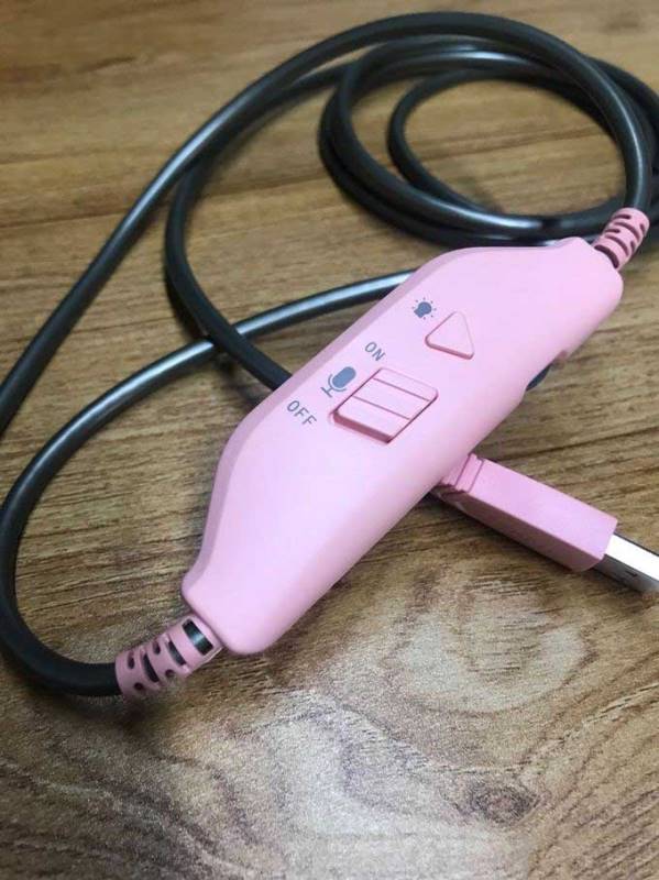 雷柏VH610游戏耳机   骚气清滢粉，直男也能驾驭