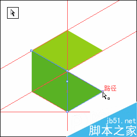 AI参考线制作六面体 脚本之家 AI教程