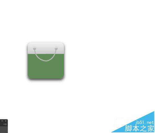 Ai绘制购物袋的APP图标