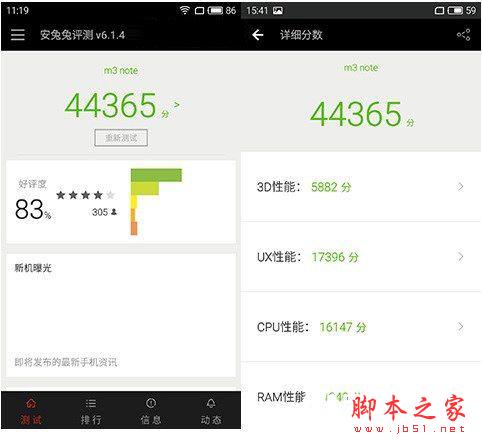 魅蓝Note5和Note3性能哪个 屏幕与跑分对比