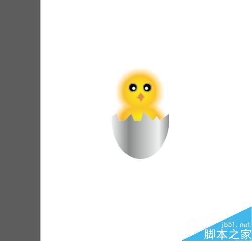 Ai简单绘制小黄鸡图标