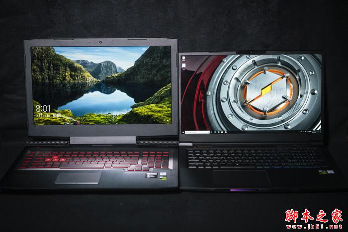 ↑左：传统17.3吋游戏本、右：X8Ti Plus