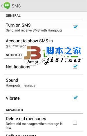 android安卓4.4怎么关闭环聊？安卓4.4关闭hangouts环聊方法3