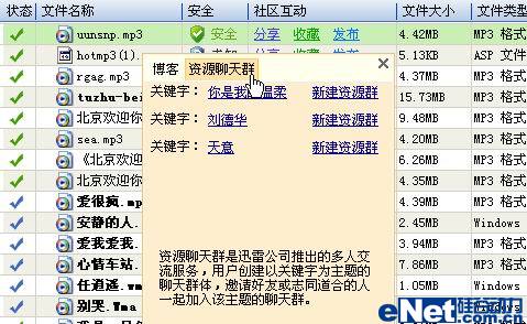 图11 迅雷5中的资源群
